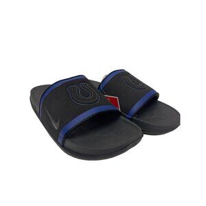 NEW! Nike Offcourt NFL Indianapolis Colts Slides Sandals Black Men's Size 10
